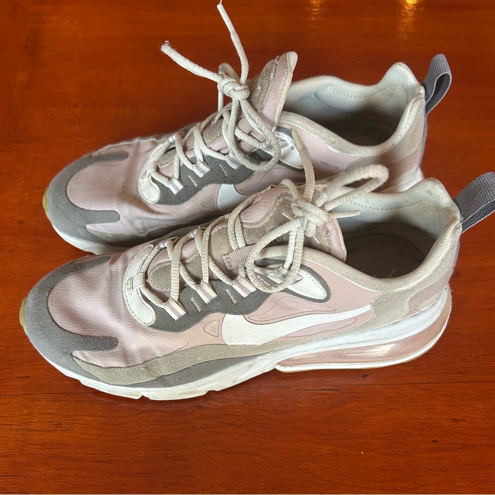 Nike Pink and Gray Athletic Shoes